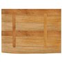 vidaXL Dessus de Table à Bord Vivant 80x60x2,5 cm Bois Massif manguier