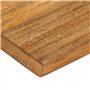 vidaXL Dessus de Table à Bord Vivant 80x60x2,5 cm Bois Massif manguier