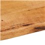 vidaXL Dessus de Table 40x40x2,5 cm Bord Vivant Bois Massif manguier, Dessus de Table en Bois, Dessus de Table d'appoint, Dessus