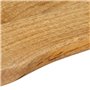 vidaXL Dessus de table rectangulaire en bois massif de manguier, 50x40x2,5 cm, brun clair, design rustique, pour intérieur, tabl
