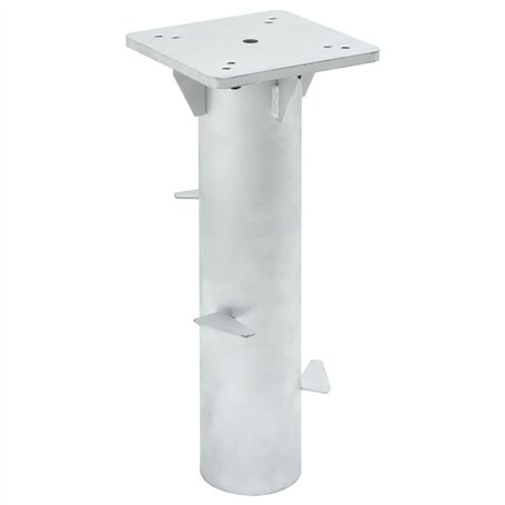 vidaXL Base de Parasol enterré argenté 16x16x39