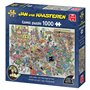 Jan Van Haasteren - JVH - Bataille de Ludo - NK Mens Erger Je Niet - Puzzle Adulte - Humoristique - Carton 100% recyclé - 1000 p