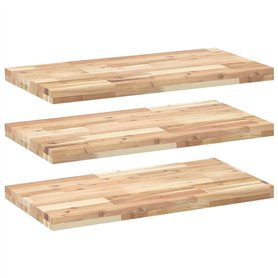 vidaXL Étagères flottantes 3 pcs 80x40x4 cm Acacia Massif Non traité