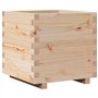 vidaXL Jardinière 50x50x49,5 cm Bois de pin Massif, jardinière d'extérieur, bac à Fleurs, boîte à Plantes, jardinière de terrass