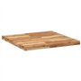 vidaXL Dessus de Table carré 70x70x4 cm Bois Massif d'acacia