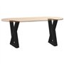 vidaXL Pieds de table basse 2 pcs noir 28x(42-43,3) cm acier, table basse de jambe de table, pied de table basse en acier, pied 