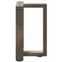vidaXL Pieds de Table Basse Forme de T 2pcs Acier Naturel 28x25x(42-43) cm Acier, Pied de Table, Pied de Table en métal, Pied de