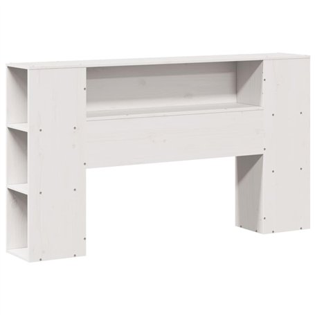 vidaXL Tête de lit avec Rangement Blanc 120 cm Bois Massif de pin