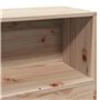 vidaXL Tête de lit avec Rangement 90 cm Bois Massif de pin, tête de lit en Bois, tête de lit avec Rangement, tête de lit sur Pie