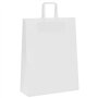 vidaXL Sacs en Papier Kraft 250 pcs avec poignées Blanc 32x12x42 cm