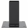 vidaXL Bases de poteau carrées 4 pcs anthracite 71x71 mm, base de clôture en béton, base de poteau de clôture, support de poteau