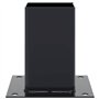 vidaXL Bases de poteau carrées 12 pcs anthracite 81x81 mm, base de clôture en béton, base de poteau de clôture, support de potea