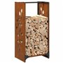 vidaXL Étagère à Bois 40x30x80 cm Acier résistant aux intempéries, Support à bûches de cheminée, Support à bûches, Support à bûc