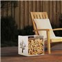 vidaXL Portant de Bois Chauffage Blanc 40x40x40 cm