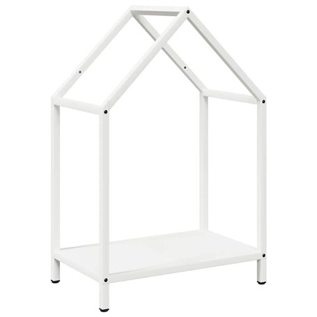 vidaXL Portant de Bois Chauffage Blanc 40x25x60 cm