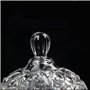 QUUPY Sucrier en verre cristal 260 ml avec couvercle pour bonbons, chocolats