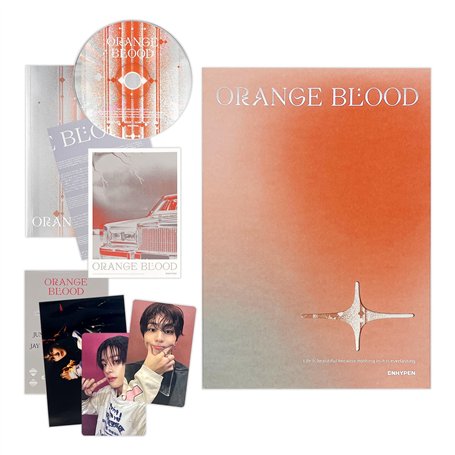 ENHYPEN - [ORANGE BLOOD] (KSANA Ver.) Photo Book + CD-R + Photo Card A + Photo Card B + Sticker + Photo Paper + Postcard + Poste