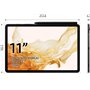 Samsung Galaxy Tab S8 128GB Schwarz WiFi Android Tablet 11" LCD-TFT Display 13MP