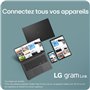 PC portable gram 16" 16Z90TL-G.AU88F - 1,23kg, écran QHD+ format 16:10 (2560x1600), Intel Ultra7 258V , RAM 32Go, SSD 1To NVMe,