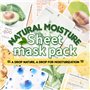 [PAQUET DE 10] EUNYUL Masque en feuille de Natural Moisture Masque Visage 10 tpyes Soins de la peau coréens