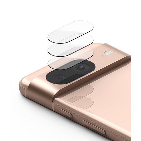 Ringke Protection Caméra Google Pixel 8 Verre Trempé [3 Pack] 9H Dureté Camera Lens Protection Anti-Rayures Aucune Interférence
