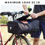 Vincita Porte-Bagages Avant pour vélo, avec Aile Extensible pour Tailles de Cadres de 26" à 29", Noir, r, Charge maximale 22 LB 