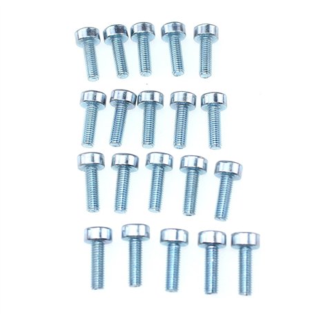 20 pièces M5x20 vis cannelée for Stihl oleo-mac Dolmar tronçonneuse débroussailleuse débroussailleuse coupe-bordure souffleur ta