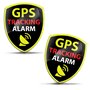 SkinoEu 2 x 3D Gel Autocollants Silicone Alarm GPS Voiture Moto Casque Vélo Fenêtre Porte Téléphone Ordinateur Tablette KS 119
