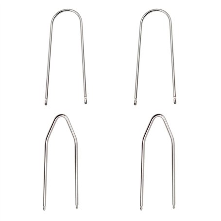 LYITZW 4 Pcs Clé Extraction autoradio Clés d'extraction de démontage autoradio tiroir Outil de déverrouillage d'autoradio Acier