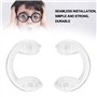 20 Paires de Plaquettes de Nez en Forme de U en Silicone Souple Plaquette de Nez Antidérapante Enfants Lunettes Lunettes Lunette