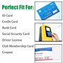 HuXuLoo unisex Polychlorure de vinyle Étui pour cartes d'identité, lot de 5, housse de protection transparente pour cartes d'ide