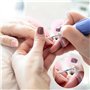 12 Pièces Broderie Ponceuse Ongles, Professionnelle embout ponceuse ongles ceramique pour Enlever le gel et les Cuticules