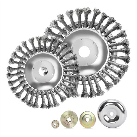 Tête Brosse Désherbage pour Débroussailleuse