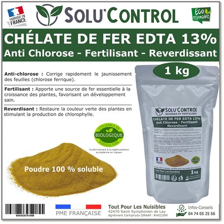 Solu'Control Chélate de Fer EDTA 13%
