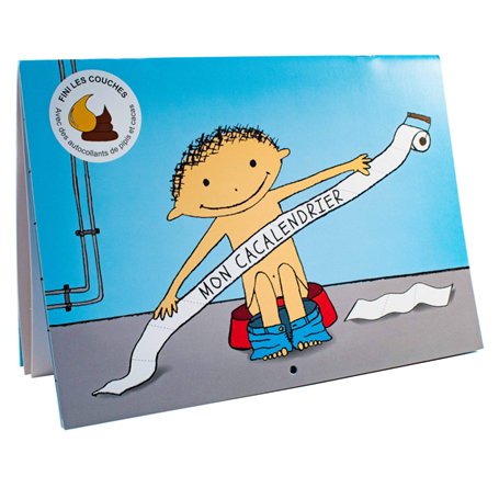 Mon Cacalendrier: livre d'apprentissage de la propreté pour enfant pour arrêter les couches avec autocollants de pipi et caca et