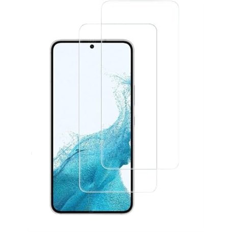Lot de 2 films de protection d'écran en verre blindé compatible avec Samsung Galaxy S22 5G
