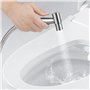 Pulvérisateur de Bidet à Main, Douchette WC de Toilette en Acier Inoxydable avec Support e 1.5M Flexible de Douche pour Nettoyag