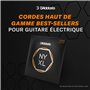 D'Addario NYXL45130SL 45-130 Cordes de guitare basse en nickel Manche super long léger normal