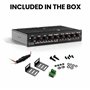 Boss Audio EQ1208 Égaliseur amplifié 4 Bandes avec contrôle du Caisson de Basses