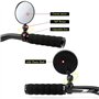 Ziyero 1 Paire Mini Miroir Réflecteur Convexe Universal Cyclisme Vélo Guidon Rétroviseur Miroir Réflecteur Rotation 360 Degrés A