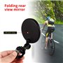 Ziyero 1 Paire Mini Miroir Réflecteur Convexe Universal Cyclisme Vélo Guidon Rétroviseur Miroir Réflecteur Rotation 360 Degrés A