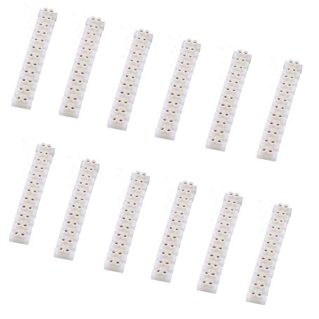 Double Rangée pour Fils de Raccordement Fil à Ressort Connecteur Rapide Borne de Serrage pour Câble Électrique Barrette de Conne