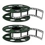 Beistle S50091AZ2 Lot de 2 pièces maîtresses de cinéma 3D en plastique fin avec bandes de film de 4