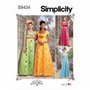 Simplicity SS9434AA - S9434 - Patron de couture pour robes de style régence pour femmes