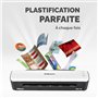 Fellowes Plastifieuse Sola A4, 125 Microns, Fonctions Anti-Bourrage Et Arrêt Automatique, Temps De Chauffe 4 minutes, Pour Poche