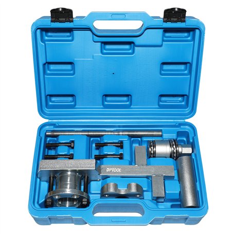 DPTOOL Outil d'installation de poulie de Vilebrequin Extracteur d'amortisseur de Vilebrequin Compatible avec Jaguar Land Rover 3