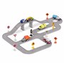 Driven by Battat - Voiture pour Enfants avec Circuit - 57 pièces - Pistes connectables – Véhicules et Panneaux de signalisation