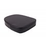 Coussin Rectangle Dossier Sissy Bar Noir Pad Moto Universel pour Harley