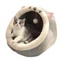 Benares Lit pour Chat - Tapis De Grotte Lavable | Lit Niche pour Chat D'intérieur | Lit pour Chat Grotte De Chat Maison | Lit Co