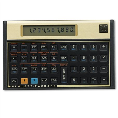 Hewlett-Packard F2230A#B12 HP12c Calculatrice financière Noir